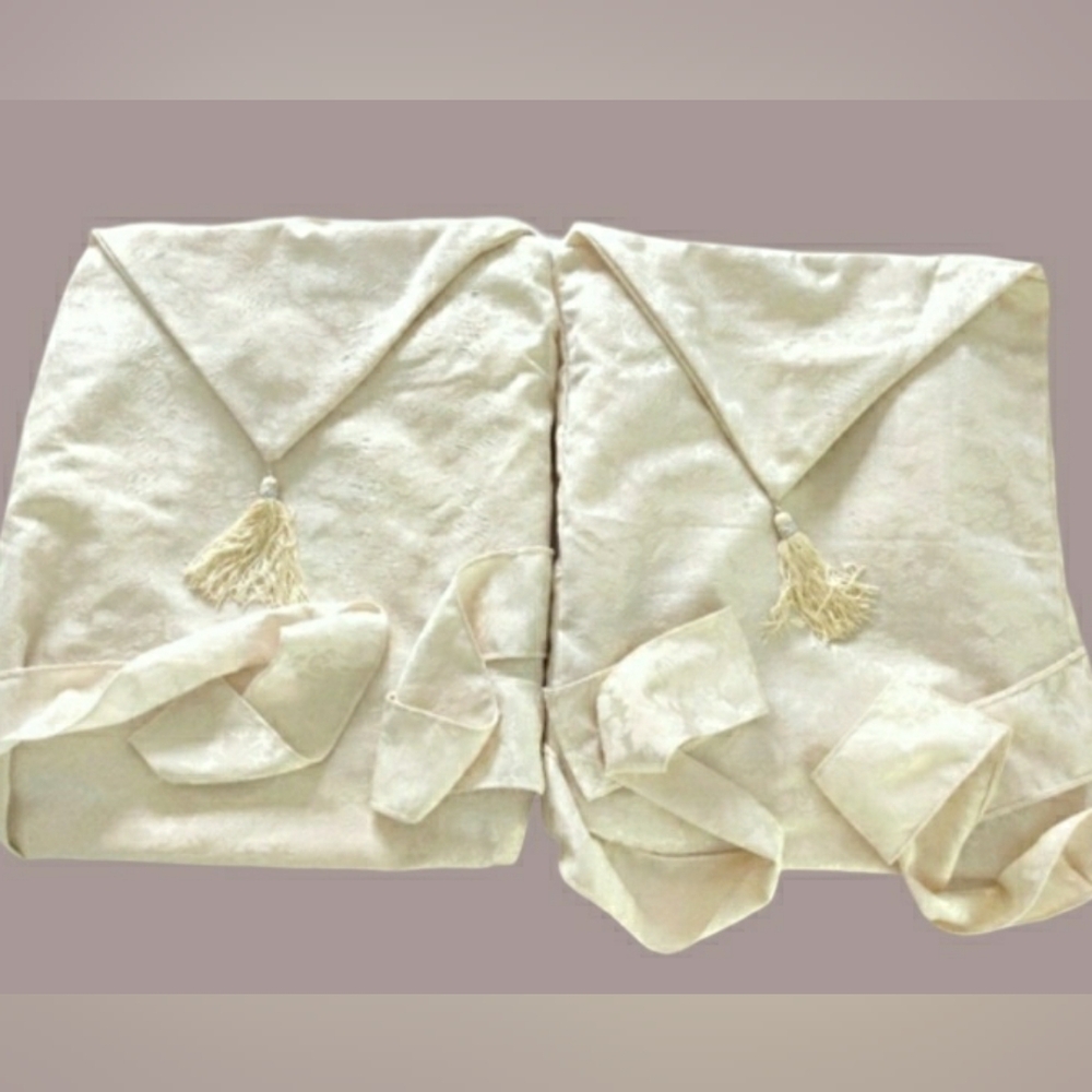 New Set Of 2 Damask Chair Covers.